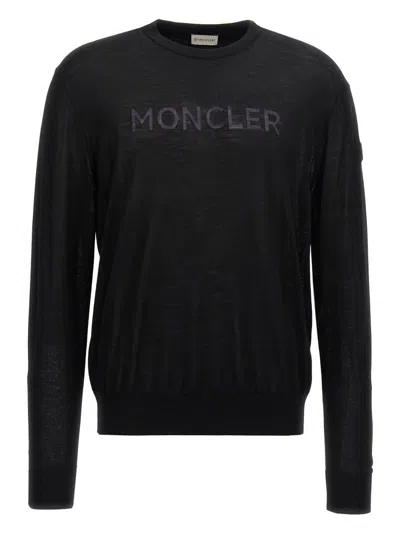 MONCLER MONCLER LOGO INTARSIA SWEATER