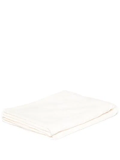 Moncler Logo-jacquard Beach Towel In White