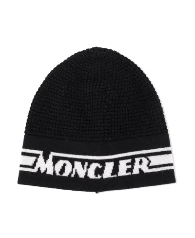 Moncler Logo Jacquard Knit Beanie In Multi