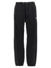 Moncler Shell-trimmed Cotton-jersey Track Pants In Black