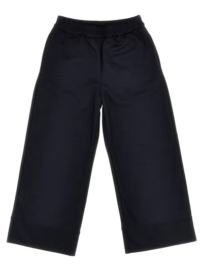 Moncler Kids' Logo Joggers In Blue