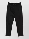 Moncler Logo Jogging Nylon Trousers Clothing In Black