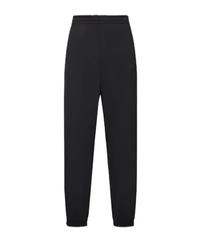 Moncler Logo Jogging Trousers In Black