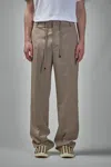 Moncler Gabardine Tailored Trousers In Gray