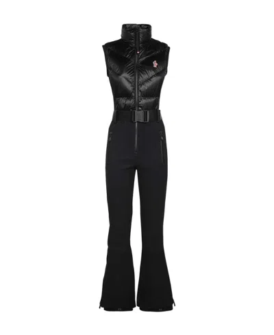 Moncler Logo Jumpsuit In Black