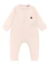Moncler Logo Jumpsuit In Pink
