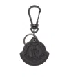 Moncler Logo-embossed Keyring In Black