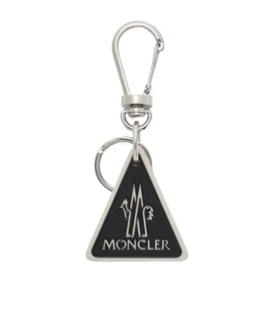 MONCLER LOGO LEATHER KEY RING