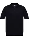 Moncler Logo-appliqué Polo Shirt In Blue