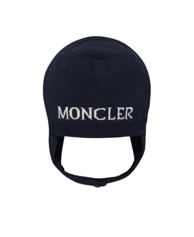 Moncler Logo Logo Hat In Black