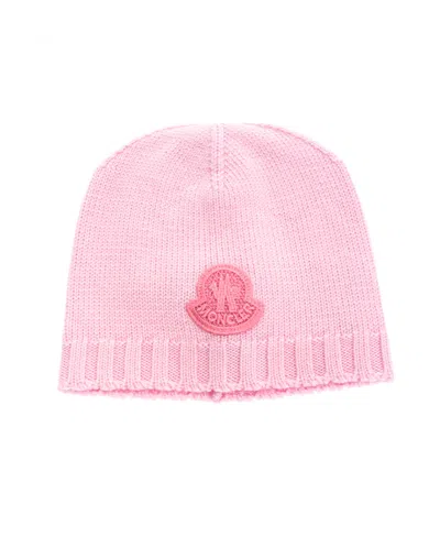 Moncler Logo Logo Hat In Pink
