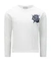 Moncler Logo Long-sleeved T-shirt In White