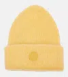 Moncler Logo Mohair And Wool-blend Beanie