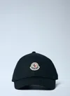 Moncler Logo Motif Baseball Cap In Black