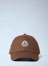 Moncler Logo Motif Baseball Cap In Brown