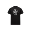 Moncler Printed Short-sleeved T-shirt In Black