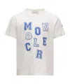 Moncler T-shirt En Coton À Motif Logo In White