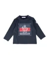 Moncler Logo-motif Long-sleeve T-shirt In Blue