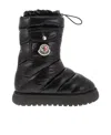 Shop Moncler Logo Motif Patch Puffer Boots In Black