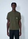 Moncler Logo Motif Polo Shirt In Green