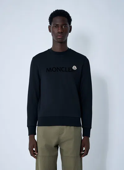Moncler Logo Motif Sweatshirt In Blue