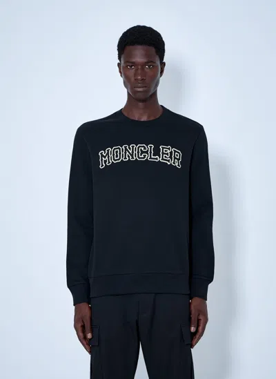 Moncler Logo Motif Sweatshirt In Black
