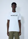 Moncler T-shirt With Flocked Logo In White