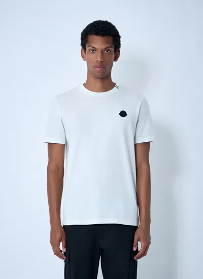 Moncler Logo Motif T-shirt In White