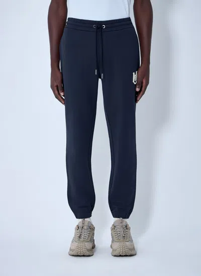 Moncler Logo Motif Track Pants In Blue