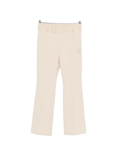 Moncler Logo-motif Trousers In Neutral