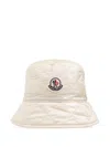 Moncler Logo Nylon Bucket Hat In Neutral