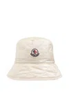 Moncler Logo Nylon Bucket Hat In Neutral