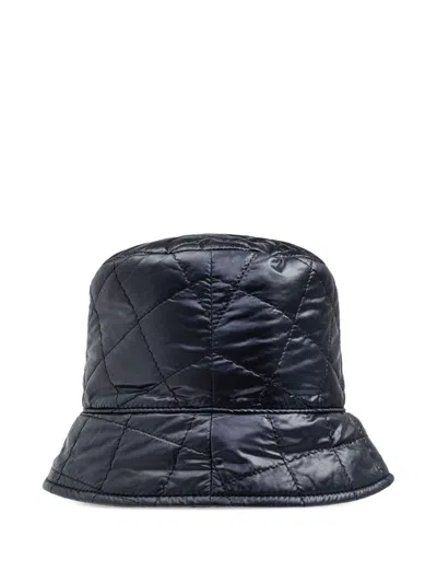Moncler Logo Nylon Bucket Hat In Blue