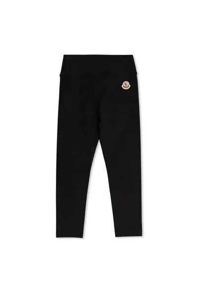 Moncler Logo Pants In Black