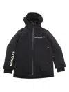 Moncler Logo Parka In Black