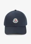 Moncler Structured Baseball Cap With Curved Brim In Blue