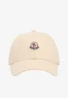 Moncler Logo Patch Baseball Cap In Neutral