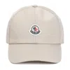 Moncler Logo-patch Baseball Cap In Beige