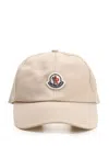 Moncler Logo-patch Baseball Cap In Beige
