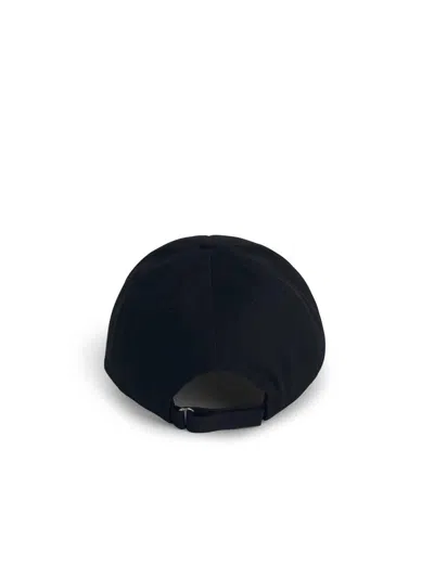 Moncler Logo Patch Baseball Cap In Black