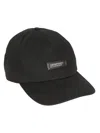 Moncler Logo Patch Baseball Cap In Black