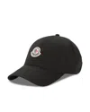 Moncler Logo Patch Baseball Cap In Black