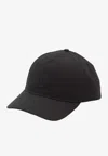 Moncler Black Baseball Cap With Logo Patch In Black