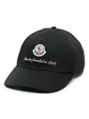 MONCLER MONCLER LOGO-PATCH BASEBALL CAP