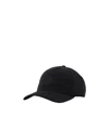 Moncler Casquette En Gabardine De Coton In Black