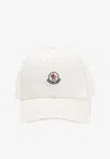 Moncler Logo-patch Baseball Cap In Cream