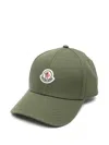 Shop Moncler Logo-patch Baseball Cap In Green
