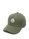 Shop Moncler Logo-patch Baseball Cap In Green