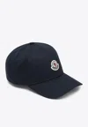 Moncler Structured Baseball Cap With Curved Brim In Navy
