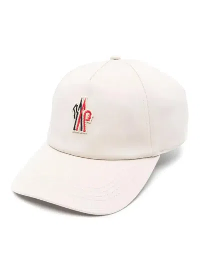 Moncler Grenoble Structured Baseball Cap With Embroidered Logo In Neutral